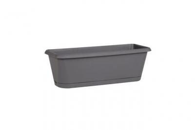 Jardini&egrave;re Chorus 50cm + Plateau - Anthracite - Eda Plastiques