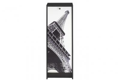 Classeur &agrave; Rideau Noir 104 cm - Coloris: Tour Eiffel 750 751