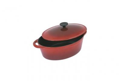 Cocotte fonte 28cm ovale tous feux