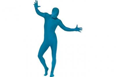 Combinaison Seconde Peau Bleu Avec Cagoule - Bleu - M