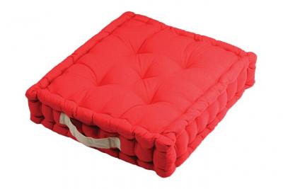 Lovely Casa C51490041 Duo Coussin Coton Rouge/Lin 45 x 45 cm