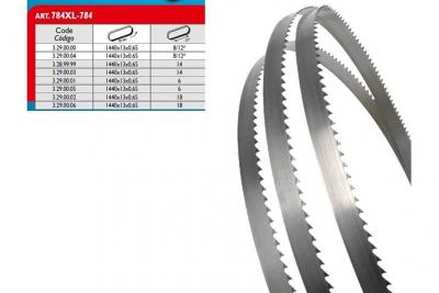 Femi - 5 Lames de scie &agrave; ruban acier  8/12 Z/1"" 1440x13x0,65  pour 784 - 784 XL