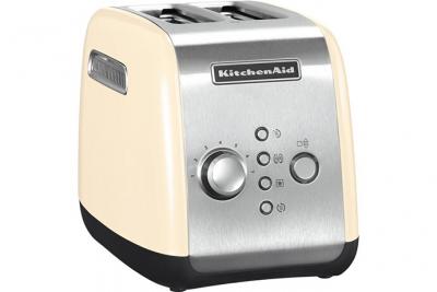 Grille Pain Avec 2 Fentes 1100w Cr&egrave;me Argent