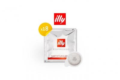 ILLY Caf&eacute; 100 % Arabica - 18 dosettes monodoses ESE - Classique