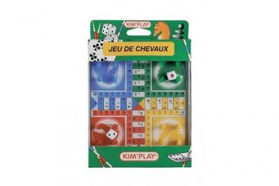 KIMPLAY Jeu de voyage - Petits chevaux