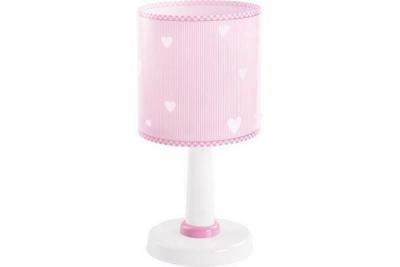 Dalber Lampe de Chevet Collection ""Sweat Dreams Pink"", C&oelig;urs rose