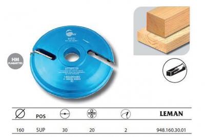 Porte-outils plate-bande Sup diam.160 Al.30 Ep.20 z2 948.160.30.01 Leman