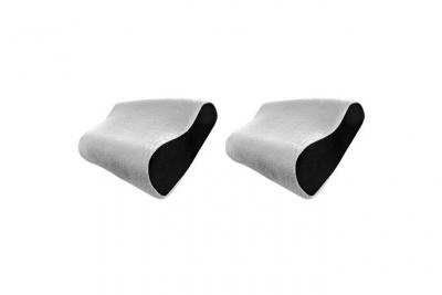 Bultex Lot de 2 oreillers ergonomiques Bultex &agrave; m&eacute;moire de forme 33x52