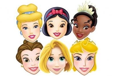 Lot de 6 Masques Princesse Disney
