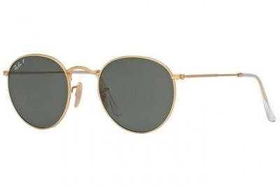 Lunettes de soleil polaris&eacute;es ROUND METAL RB3447