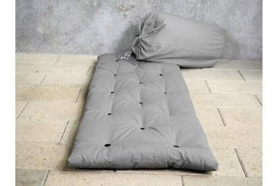 Matelas futon de voyage 1 pers. 70x190 cm gris