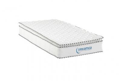 Matelas 90 x 190 cm ressorts ensach&eacute;s et surmatelas int&eacute;gr&eacute; &eacute;p.24cm - ALTIER de DREAMEA
