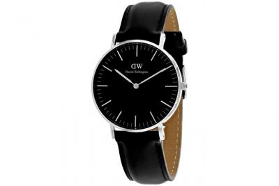 Montre Femme, Homme Classic Noir DW00100145 Gris Daniel Wellington