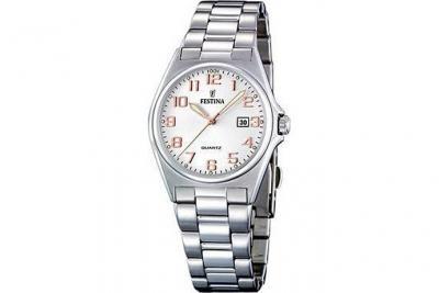 Festina Femmes Analogique Quartz Montre avec Bracelet en Acier Inoxydable F16375/7