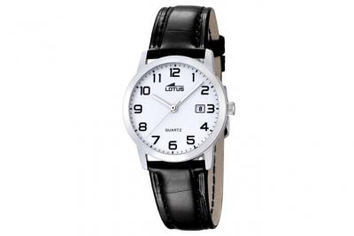 Lotus - 18240/1 - Montre Femme - Quartz - Analogique - Bracelet Cuir Noir