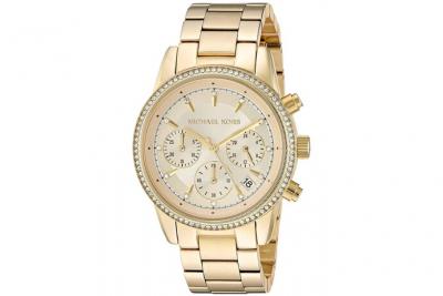 Montre Michael Kors Ritz MK6356 Bracelet en m&eacute;tal dor&eacute;