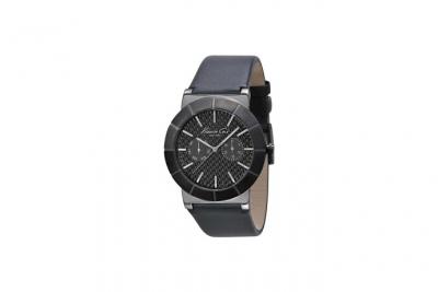 Kenneth Cole KC1929 Bracelet en Cuir &agrave; Quartz Japonais pour Homme Noir