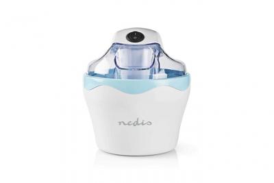 Nedis Sorbeti&egrave;re 1,2l Blanc/bleu Aluminium/plastique