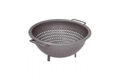 Aluminium et plastiq passoire sur pieds d.26cm silver