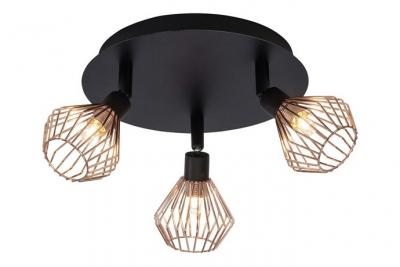 Plafonnier circulaire Dalma attractif, 3 lampes