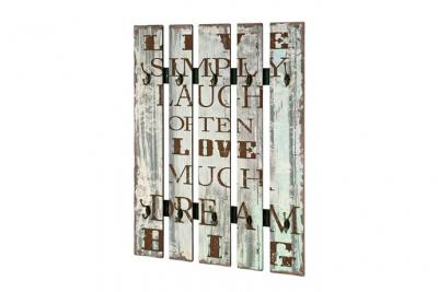 Pat&egrave;re Murale Vintage Love 100cm Bleu