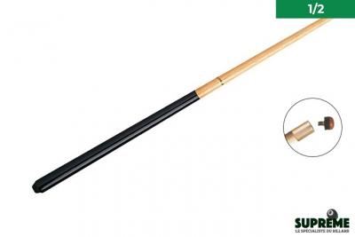 Queue billard standard 145 cm 1/2 - Virole laiton & Embout viss&eacute; 11mm