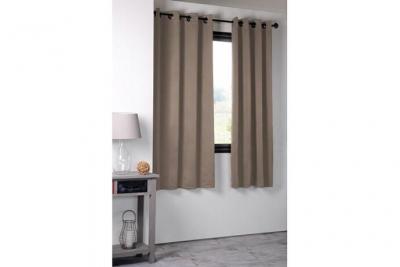 Rideau occultant uni 210gr/m2 polyester lin 180 x 135