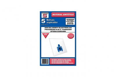 Sac de rechange pour aspirateur tecnhogar 915735 (5 uds)