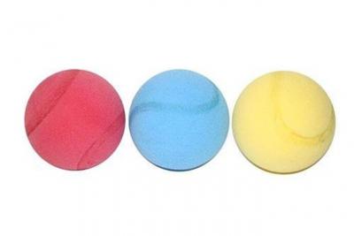 Sachet de 3 balles en mousse - mondo - jeu de raquettes - plein air