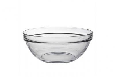 Saladier empillable en verre tremp&eacute; - 17 cm - transparent - duralex