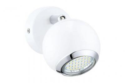 Spot led bimeda blanc, chrome, GU10 max. 1X3W - Eglo