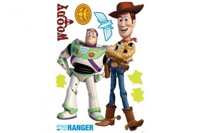 Sticker mural g&eacute;ant toy story 70x100cm buzz