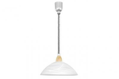 Eglo 87009&nbsp;Lampe Suspension &agrave; Hauteur R&eacute;glable, Bois, E27, Marron