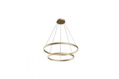 Double suspension en aluminium couleur laiton Rim - Maytoni