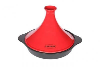 Chasseur - 1038 Tajine Fonte, rouge, 32 x 26,8 x 19,5 cm