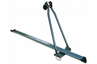 Rail porte-v&eacute;lo avec barre de maintien et sangles de roue