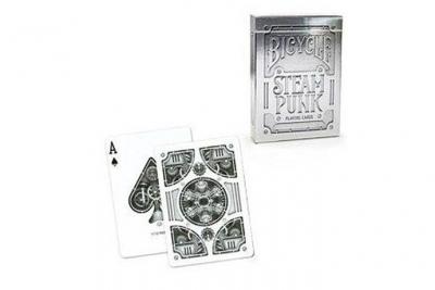 Jeu de 54 Cartes Steampunk Silver - Bicycle