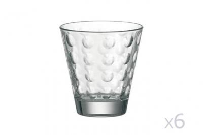 Verre &agrave;&nbsp; eau A motifs En verre par Lot de 6 -OPTIC