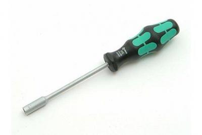 Wera 05029435001 395 Tournevis &agrave; douille, 12.0 mm x 125 mm, Noir/vert