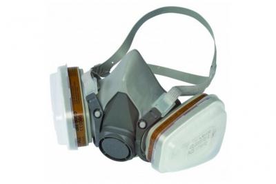 Demi-masque respiratoire gaz et vapeur 3M + Cartouches sp&eacute;ciales peinture A2P2