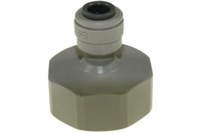 Adaptateur femelle tube &oslash; ext 1/4"" (6,3mm) taraudage 3/4 pour refrigerateur whirlpool