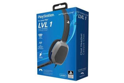 Micro-casque Gaming PDP Afterglow LVL 1 Noir Licenci&eacute; Sony pour PS4