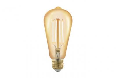 Ampoule LED E27 ST64 4 W Amber 1700 K une seringue Golden Age