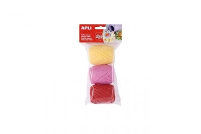 Apli 014415 3 Raphia Naturel, 30m, Bonbon