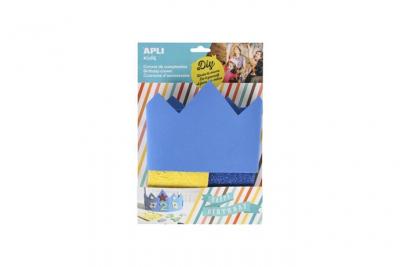 Apli kids 14478 en mousse eva bleu anniversaire couronne sadapte &agrave; tous (taille unique)