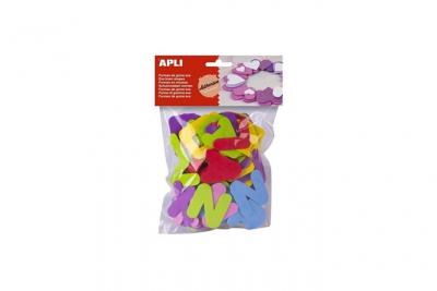 APLI Sachet de 104 lettres En mousse - Couleurs assorties