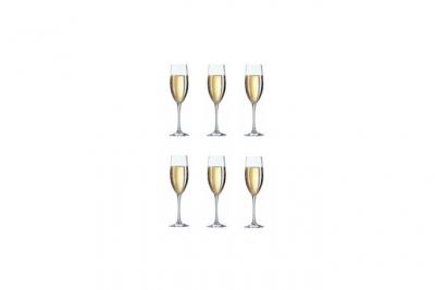 Arcoroc carbenet lot de 6 fl&ucirc;tes a champagne 16 cl transparent