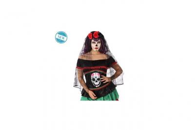 ATOSA - Coiffe Fleurie et Dentelle - Los Muertos - Femme