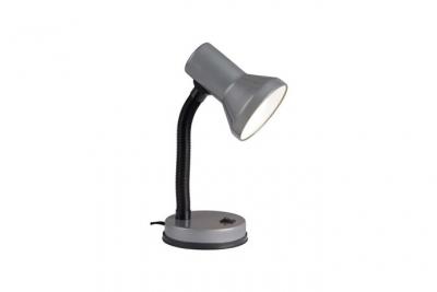 BRILLIANT Lampe de bureau flexible Junior hauteur 30 cm &Oslash;13 cm E27 40W titane et noir