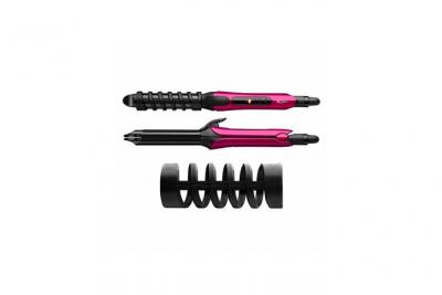 Solac - S90103800 - Fer &agrave; Lisser/Boucler Tourmaline Styler MD7404 - Noir/Rose